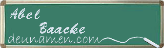 Abel Baacke Visitenkarte